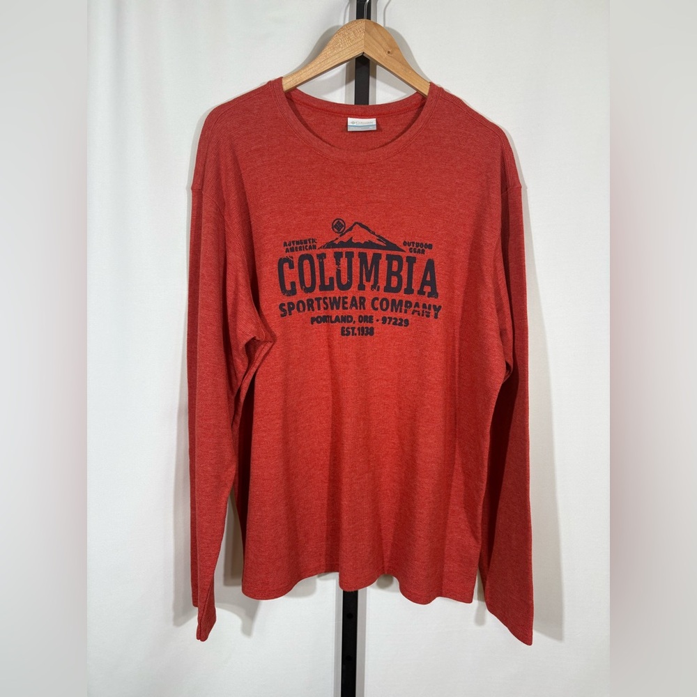 Columbia Men's Ketring Thermal Long Sleeve Crew Neck Shirt, Size XXL